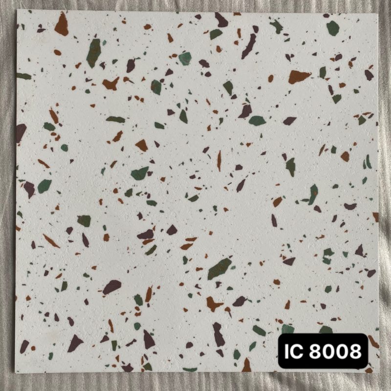 Sàn nhựa dán keo Vân Đá Mài Terrazzo IC 8008